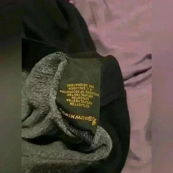 Girls Browning hoodie size medium black, grey, pink - Picture 4 of 5